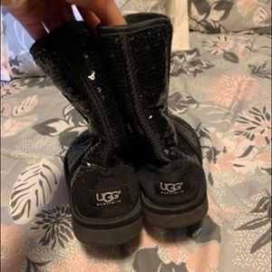 Black Sequin Ugg Boots